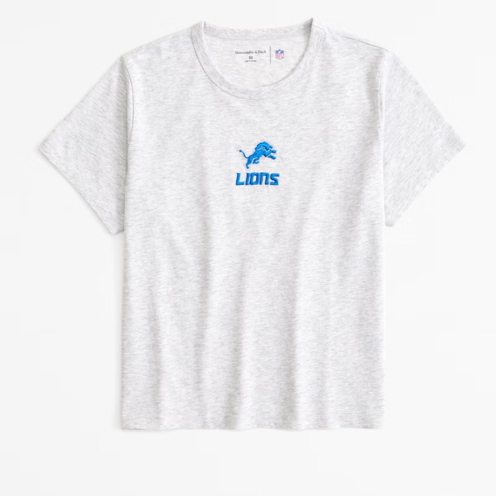 Abercrombie and fitch Short-Sleeve Detroit Lions Graphic Skimming Tee
